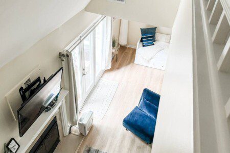 Open and bright loft the kids will love!