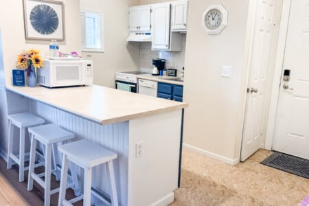 If you crave a cozy night in during your stay at the villa, you will find everything you need to prepare a good, home-cooked meal in the kitchen. We've got you covered with cookware, utensils, etc.