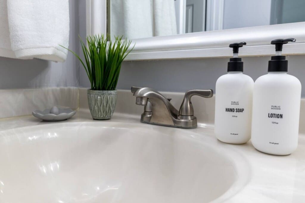 Pack light and save space for some local shopping! We've got you covered with complimentary shampoo, conditioner, soap, and lotion from Public Goods.