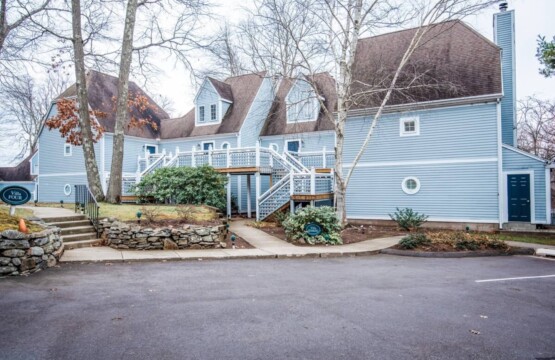 Front view of building 3. You will be in a ground level unit with a private corner entrance.