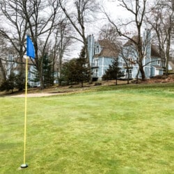 Settled directly on the Norwich Public Golf Course adjacent to holes 16 and 17. Watch players as they pass on the fairway.