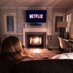 Ready to feel right at home? Catch up on your Netflix favorites while relaxing fireside with a cup of hot cocoa or glass of wine. Prefer some peace & quiet? Curl up on our cozy couch & listen to the comforting sounds of the wood-burning fireplace
