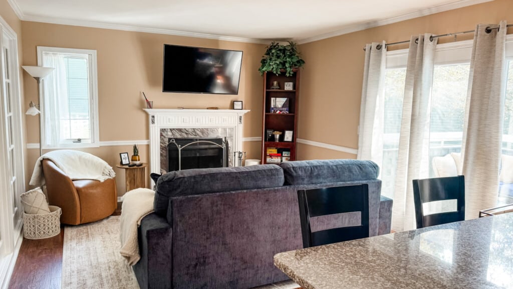 Prefer some peace & quiet? Curl up on our cozy couch & listen to the comforting sounds of the wood-burning fireplace.
