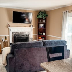 Prefer some peace & quiet? Curl up on our cozy couch & listen to the comforting sounds of the wood-burning fireplace.