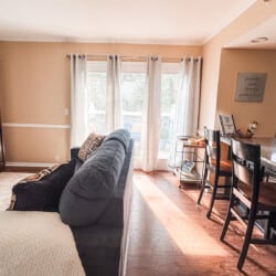 Open and bright living space.