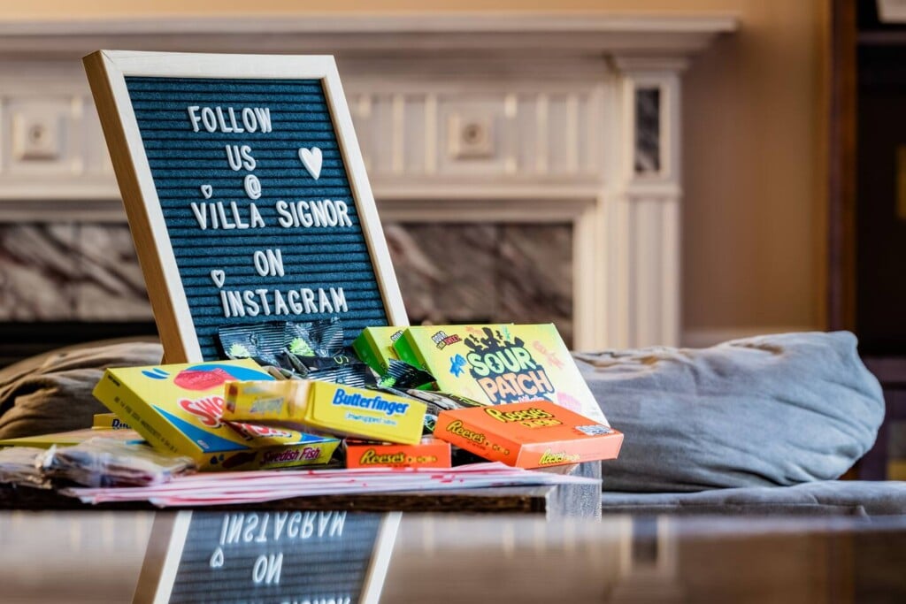 Enjoy a night in by the fire or to watch a movie, and enjoy items from your candy cart when supply is available. (fee applies)