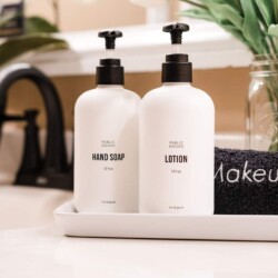 Enjoy getting ready for a night out! Your vanity area is separate from the tub/shower toilet, making it easier for guests to get ready together. You’ll love the spacious counter and mirrors!