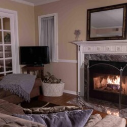 Stay in and enjoy your wood burning fireplace when celebrating your next special occasion! Check out our extras on Instagram @villasignor! Need I say S’mores!